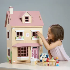 Discount Foxtail Villa (Pink) Wooden Doll’s Houses | Prams & Cradles