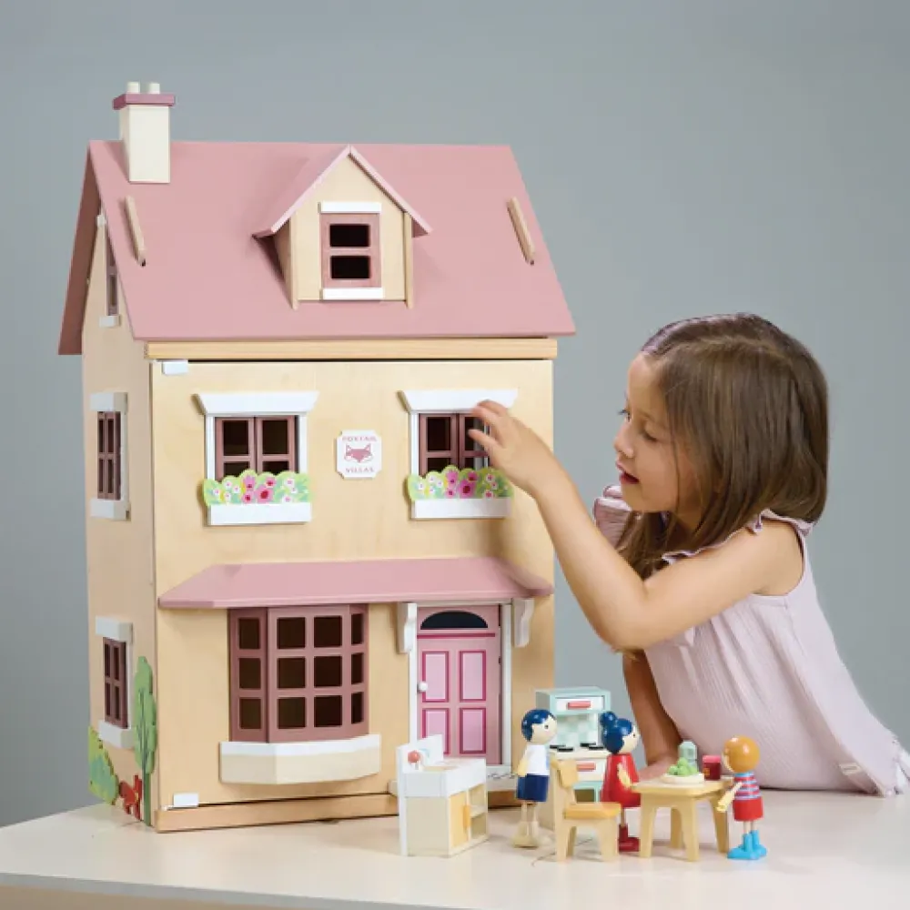 foxtail_villa_pink_3.webp Discount Foxtail Villa (Pink) Wooden Doll’s Houses | Prams & Cradles