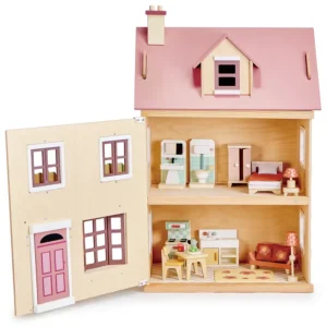 Discount Foxtail Villa (Pink) Wooden Doll’s Houses | Prams & Cradles