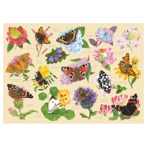 Outlet Garden Butterflies – 1000 Piece Jigsaw Puzzle Children's Wooden Puzzles