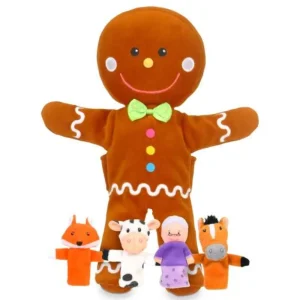 Best Gingerbread Man Hand and Finger Puppet Set Puppet World