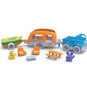 New – RV Camper Set Wooden Toy Cars For Children