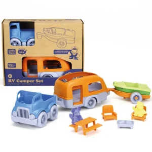 New – RV Camper Set Wooden Toy Cars For Children