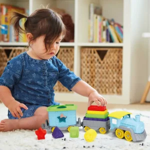Discount – Stack & Sort Train Shape Sorter Toys | Building & Stacking Toys