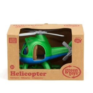 Hot Helicopter (Green) Wooden Toy Cars For Children