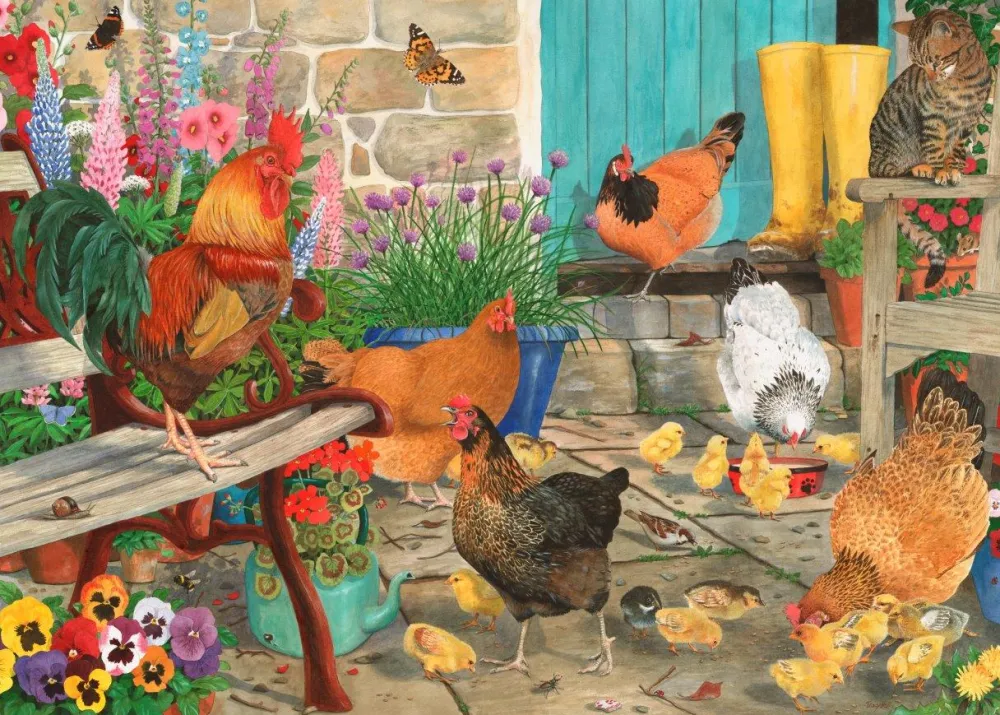 hen_pecked___piece_jigsaw_0.webp Hot Hen Pecked – 1000 Piece Jigsaw Puzzle Children's Wooden Puzzles