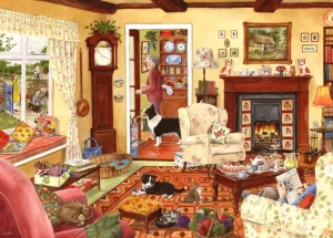 Hot In Time For Tea – BIG 500 Piece Jigsaw Puzzle Children's Wooden Puzzles