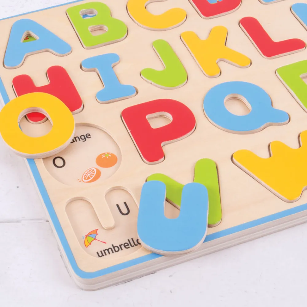 inset_puzzle_uppercase_al_1.webp Online Inset Puzzle Uppercase Alphabet Wooden Puzzles And Activity Toys | Children's Wooden Puzzles