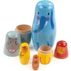 Outlet Jungle Animal Nesting Dolls Kids Kids Room Accessories | Wooden Farm Sets & Animal Toys