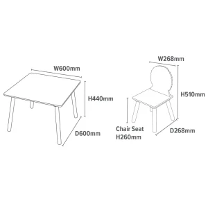 Sale Jungle Table and Chair Set Kids Kid’s Furniture