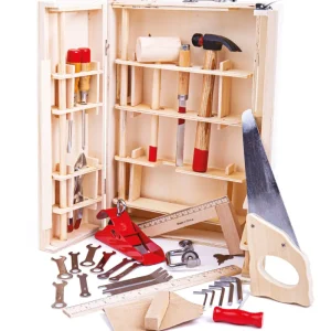 Outlet Junior Tool Box Wooden Puzzles And Activity Toys | Toy Tool Sets