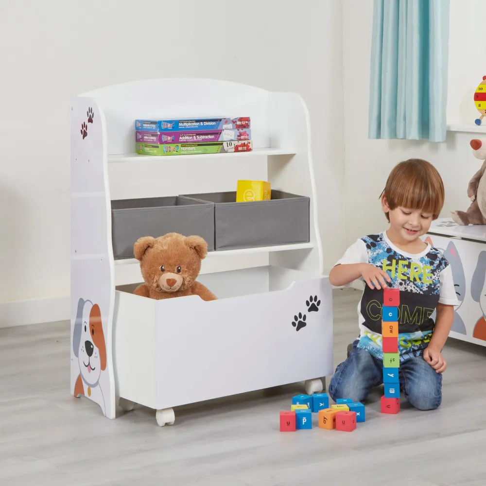 kids_cat_and_dog_storage__0.webp Hot Kids Cat and Dog Storage Unit with Roll-Out Toy Box Kids Kid’s Furniture