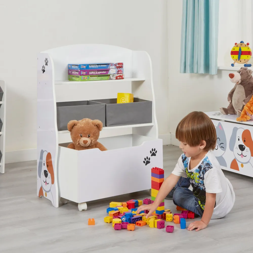 kids_cat_and_dog_storage__2.webp Hot Kids Cat and Dog Storage Unit with Roll-Out Toy Box Kids Kid’s Furniture