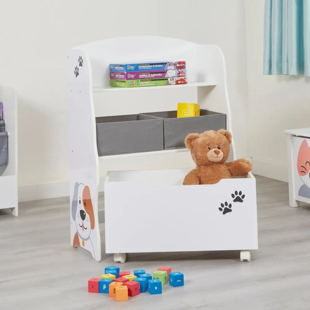 kids_cat_and_dog_storage__4.webp Hot Kids Cat and Dog Storage Unit with Roll-Out Toy Box Kids Kid’s Furniture