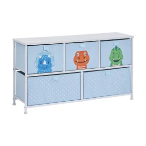 Fashion Kids Dinosaur 5 Drawer Storage Chest Kids Kid’s Furniture