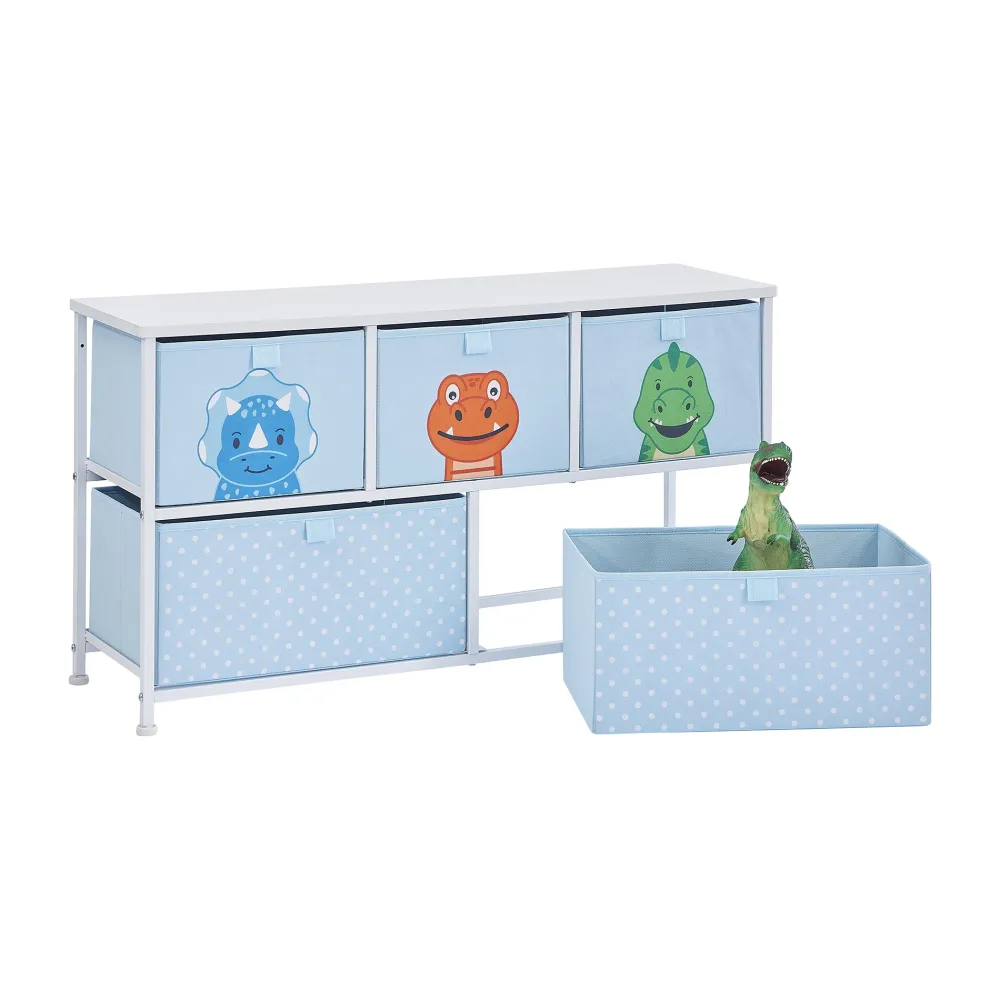 kids_dinosaur__drawer_sto_3.webp Fashion Kids Dinosaur 5 Drawer Storage Chest Kids Kid’s Furniture