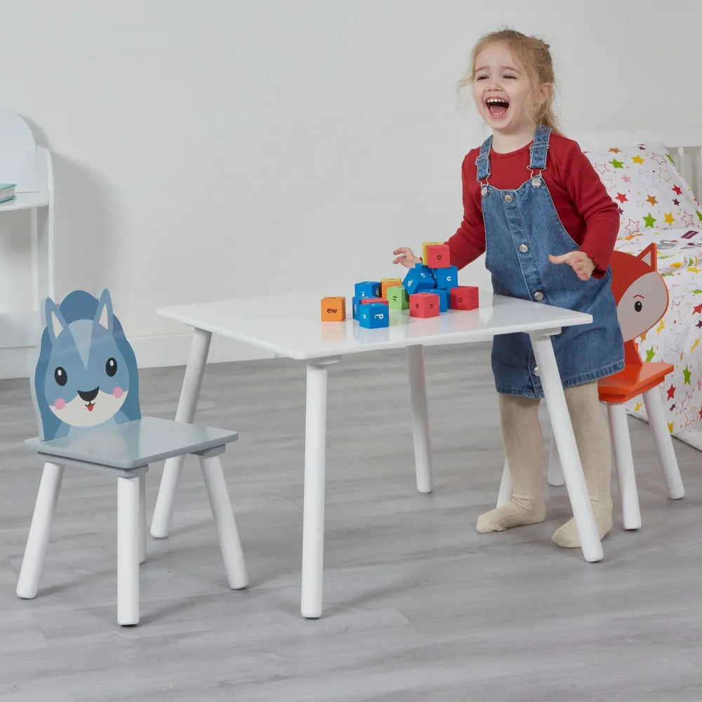 kids_fox_and_squirrel_tab_0.webp New Kid’s Fox and Squirrel Table and Two Chairs Set Kids Kid’s Furniture