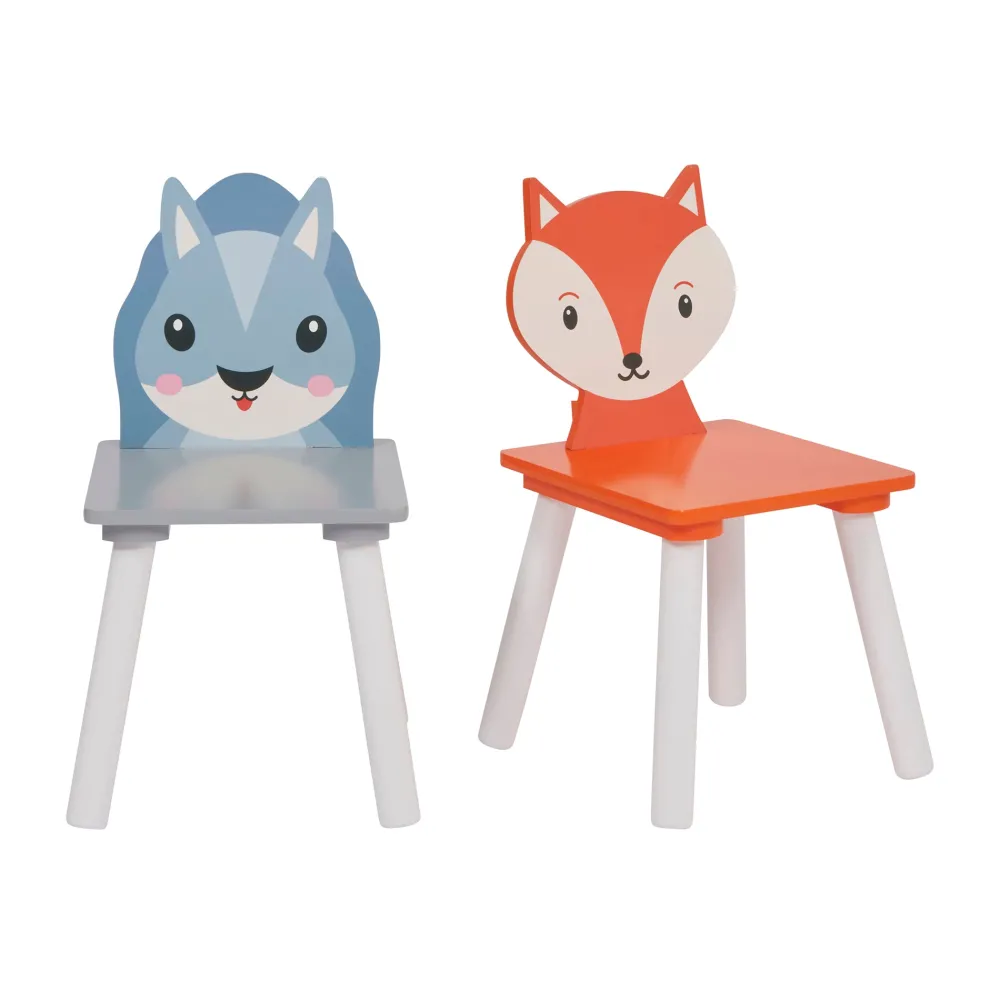kids_fox_and_squirrel_tab_2.webp New Kid’s Fox and Squirrel Table and Two Chairs Set Kids Kid’s Furniture
