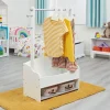 Outlet Kids Hanging Rail with Extra Storage Kids Kid’s Furniture
