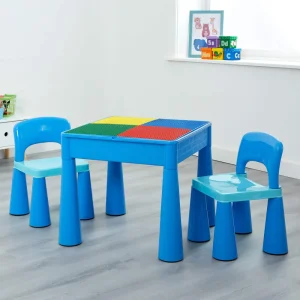 Clearance Kids 5-in-1 Activity Table and 2 Chairs Set Kids Kid’s Furniture