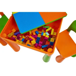 Clearance Kids 5-in-1 Activity Table and 2 Chairs Set Kids Kid’s Furniture