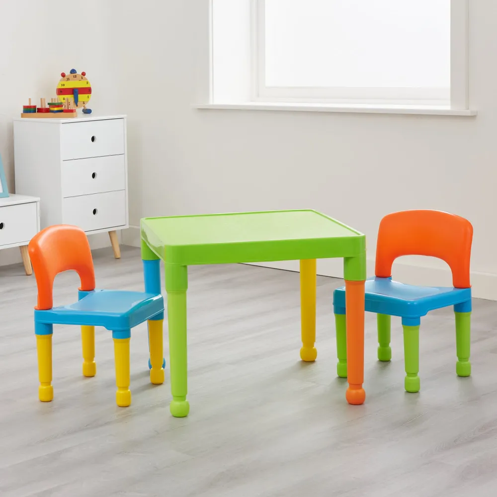 kids_plastic_table_and__c_4.webp Clearance Kids Plastic Table and 2 Chair Set Kids Kid’s Furniture