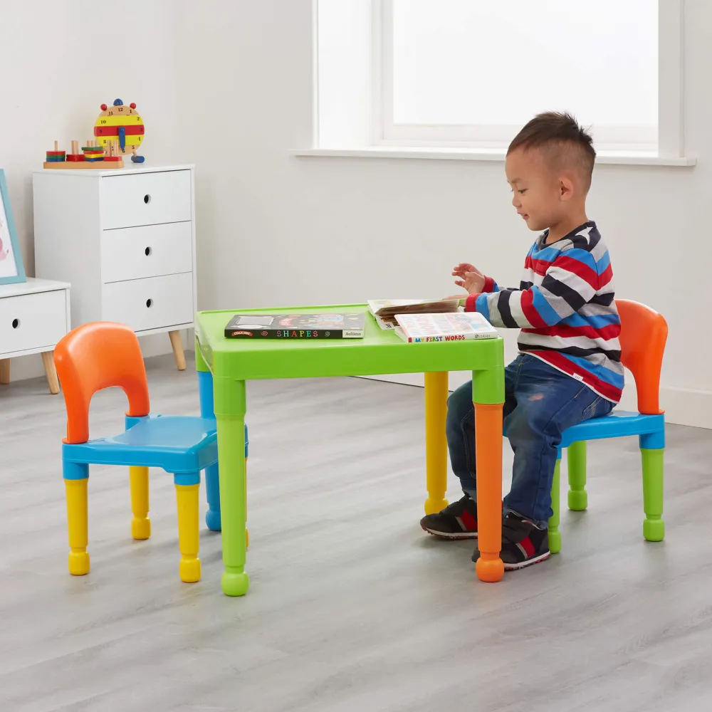 kids_plastic_table_and__c_6.webp Clearance Kids Plastic Table and 2 Chair Set Kids Kid’s Furniture