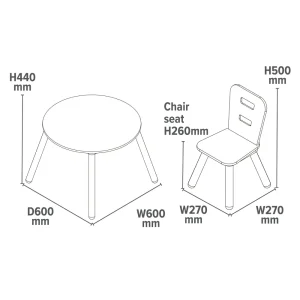 Sale Kids Round Table and Chair Set Kids Kid’s Furniture