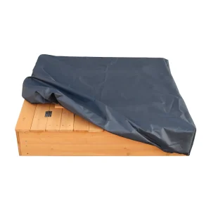 Hot Kids Sandpit With Seating and Cover Outdoor Garden Toys