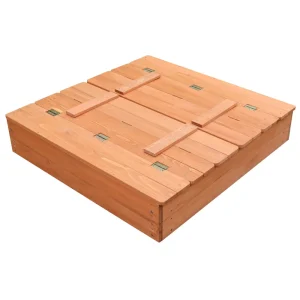 Hot Kids Sandpit With Seating and Cover Outdoor Garden Toys
