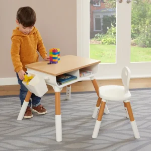 Hot Kids Scandi Height Adjustable Table and Chair Set Kids Kid’s Furniture