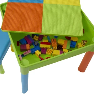 Hot Kids Square 5-in-1 Activity Table and 2 Chairs Kids Kid’s Furniture