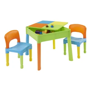 Hot Kids Square 5-in-1 Activity Table and 2 Chairs Kids Kid’s Furniture