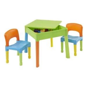Hot Kids Square 5-in-1 Activity Table and 2 Chairs Kids Kid’s Furniture