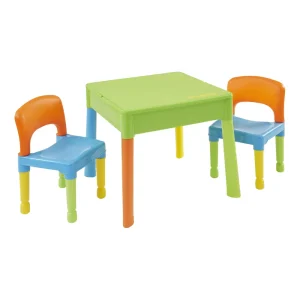 Hot Kids Square 5-in-1 Activity Table and 2 Chairs Kids Kid’s Furniture