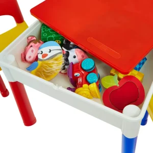 Hot Kids Square 5-in-1 Activity Table and 2 Chairs Kids Kid’s Furniture