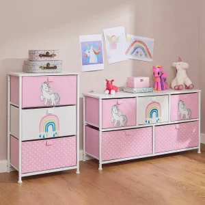 New Kids Unicorn 5 Drawer Storage Chest Kids Kid’s Furniture