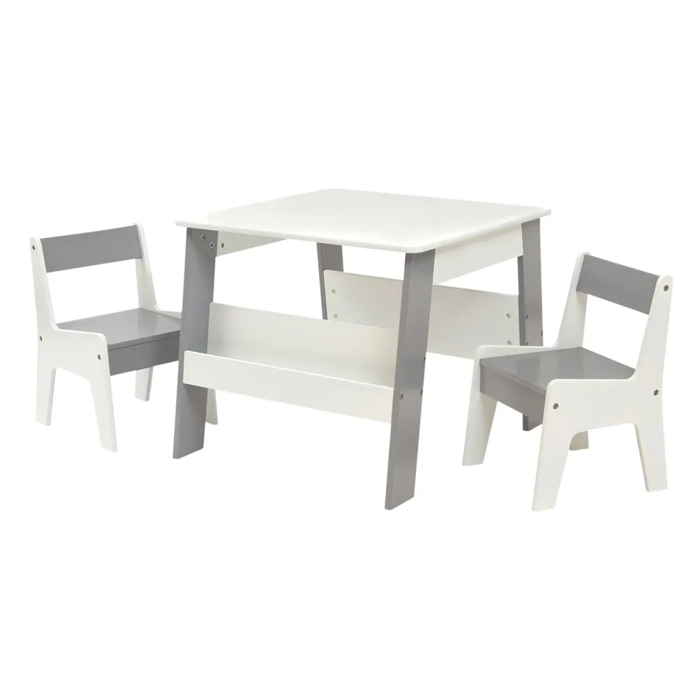kids_white_and_grey_books_1.webp Outlet Kids White and Grey Bookshelf Table and Chair Set Kids Kid’s Furniture