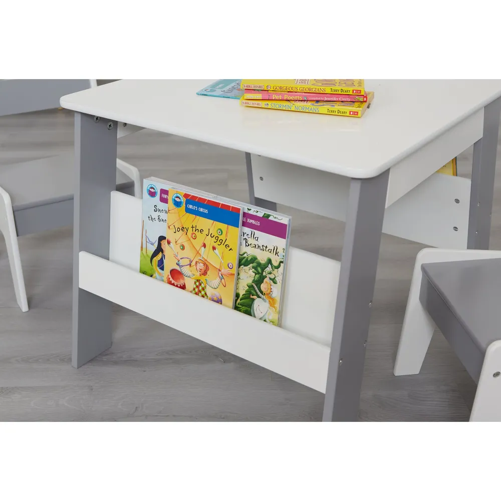 kids_white_and_grey_books_3.webp Outlet Kids White and Grey Bookshelf Table and Chair Set Kids Kid’s Furniture