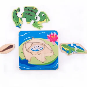Outlet Lifecycle Layer Puzzle – Frog Wooden Puzzles And Activity Toys | Children's Wooden Puzzles