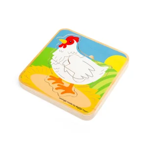 Outlet Lifecycle Puzzle – Chicken Wooden Puzzles And Activity Toys | Children's Wooden Puzzles