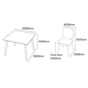 Sale Lion and Zebra Table and Chairs Kids Kid’s Furniture