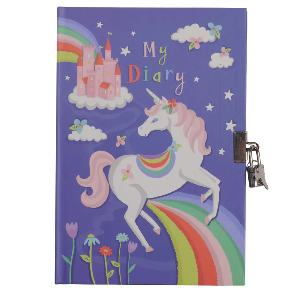 lockable_diary__unicorn_r_0.webp Discount Lockable Diary – Unicorn Rainbows Kids Arts And Crafts Sets For Kids