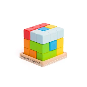 Clearance Lock-a-Cube Wooden Puzzles And Activity Toys | Traditional Wooden Toys