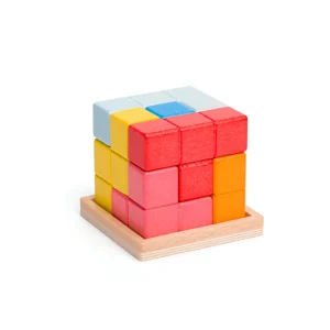 Clearance Lock-a-Cube Wooden Puzzles And Activity Toys | Traditional Wooden Toys
