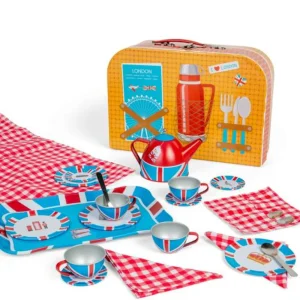 Outlet London Tin Tea Set Play Shop Cook And Share | Pretend Play Kitchens