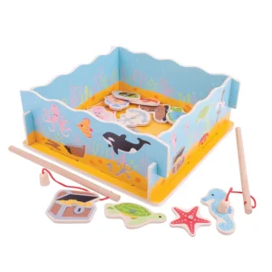 Sale Magnetic Fishing Game with Base Traditional Wooden Games