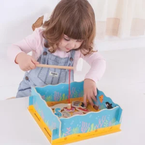 Sale Magnetic Fishing Game with Base Traditional Wooden Games