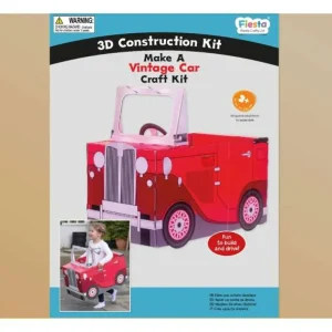 New Make A Vintage Car Card Craft – Red Kids Arts And Crafts Sets For Kids