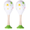 Fashion Maraca (One Pair – Green) Traditional Wooden Toys | Gifts For 5 Yr Olds